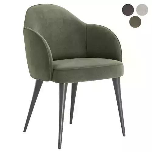 Giulia Velvet Dining Chair 3D model