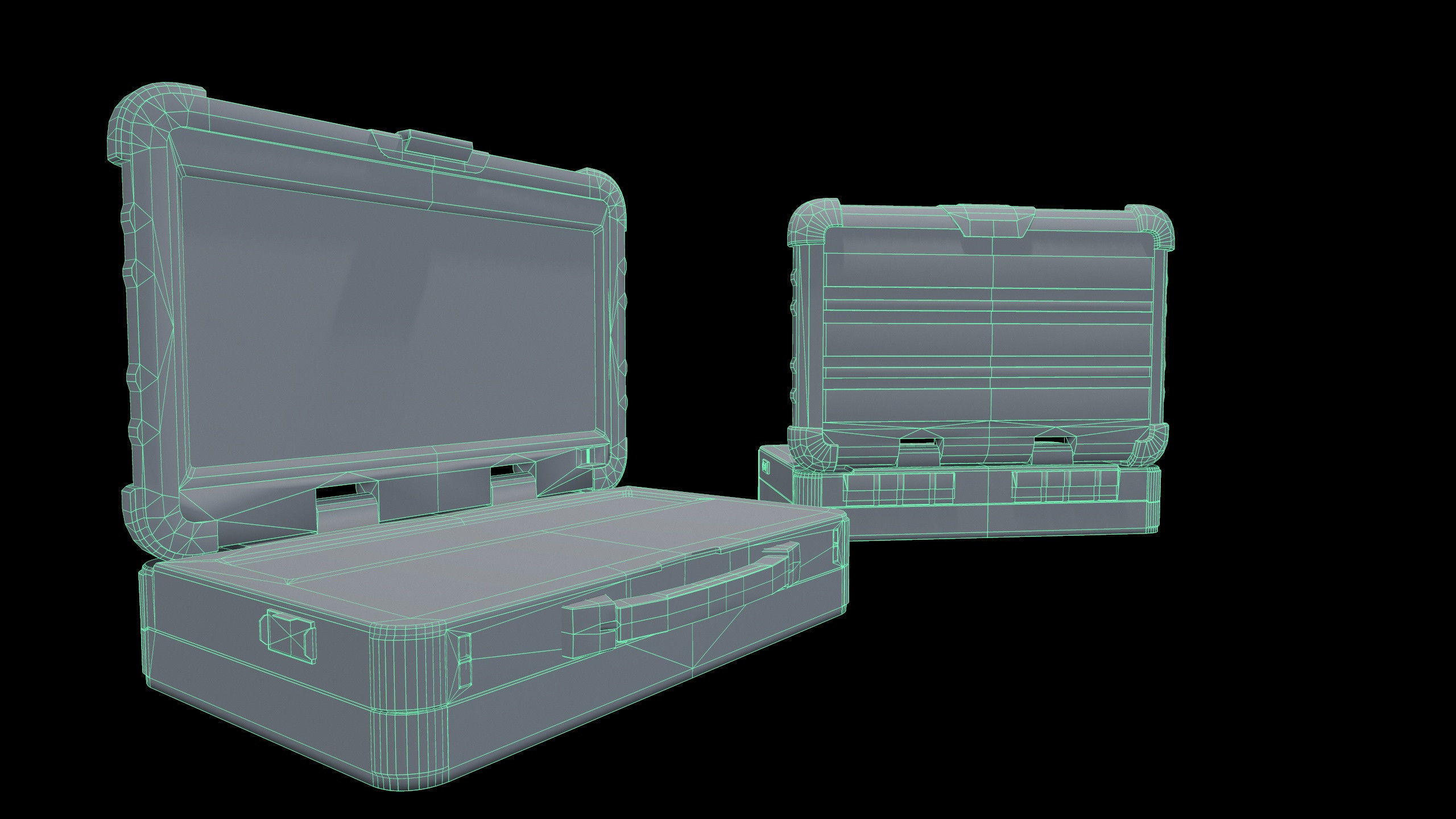 Game Ready Military Laptop Low-poly 3D model_2