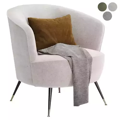 Schumacher Upholstered Barrel Chair