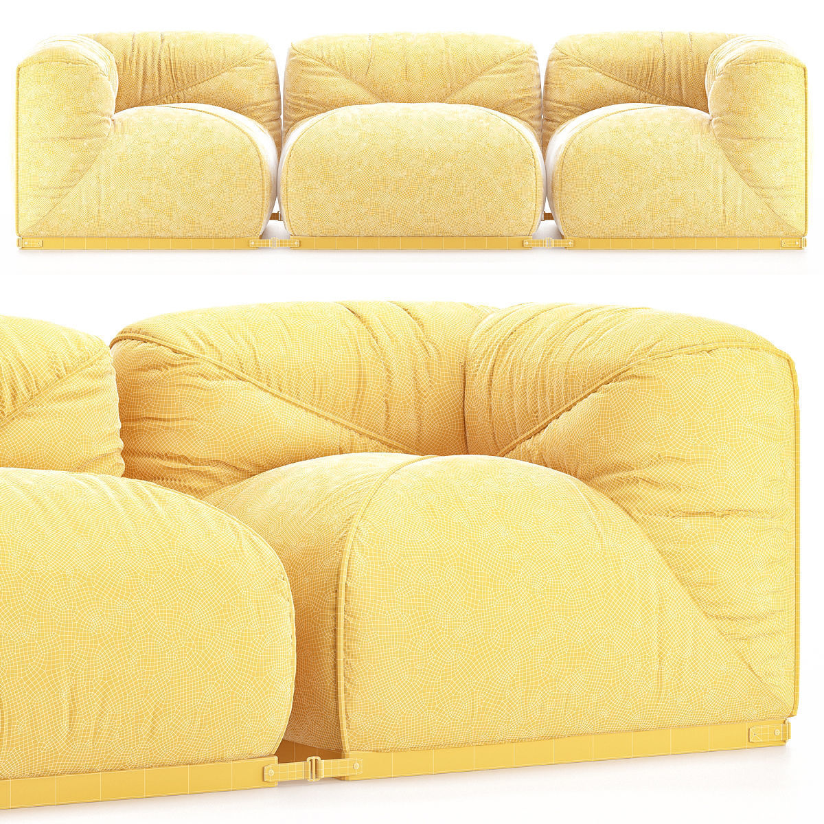 GHIDINI 1961 LEISURE Sofa Low-poly 3D model_1