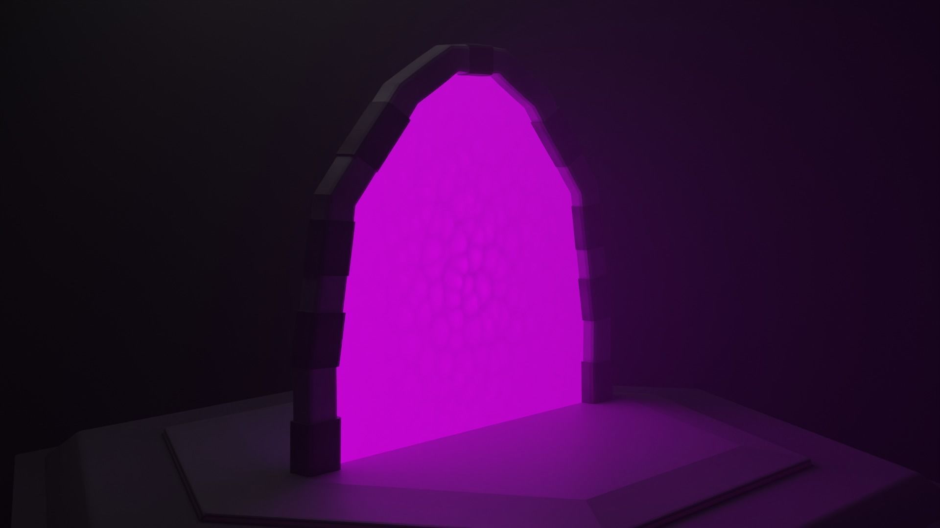 Portal Purple Free low-poly 3D model_3