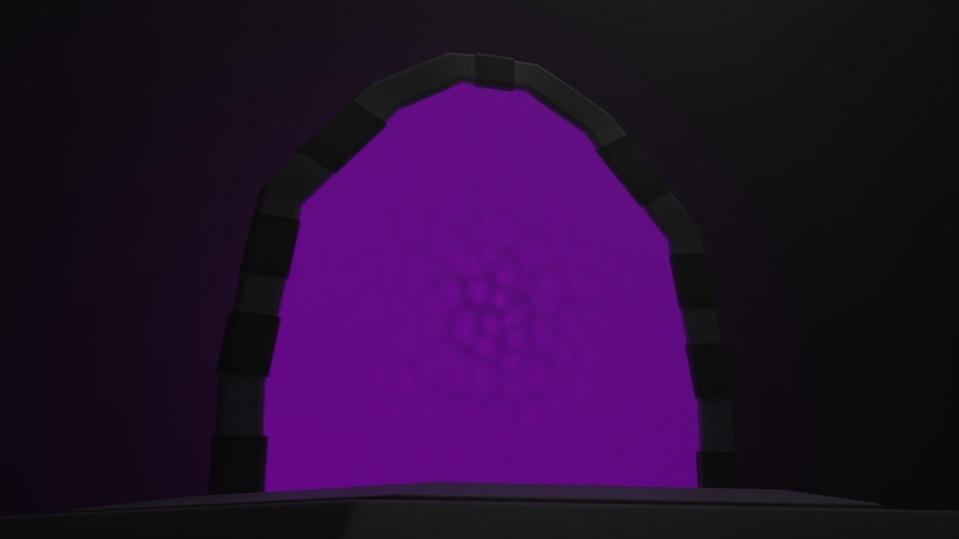 Portal Purple Free low-poly 3D model_1