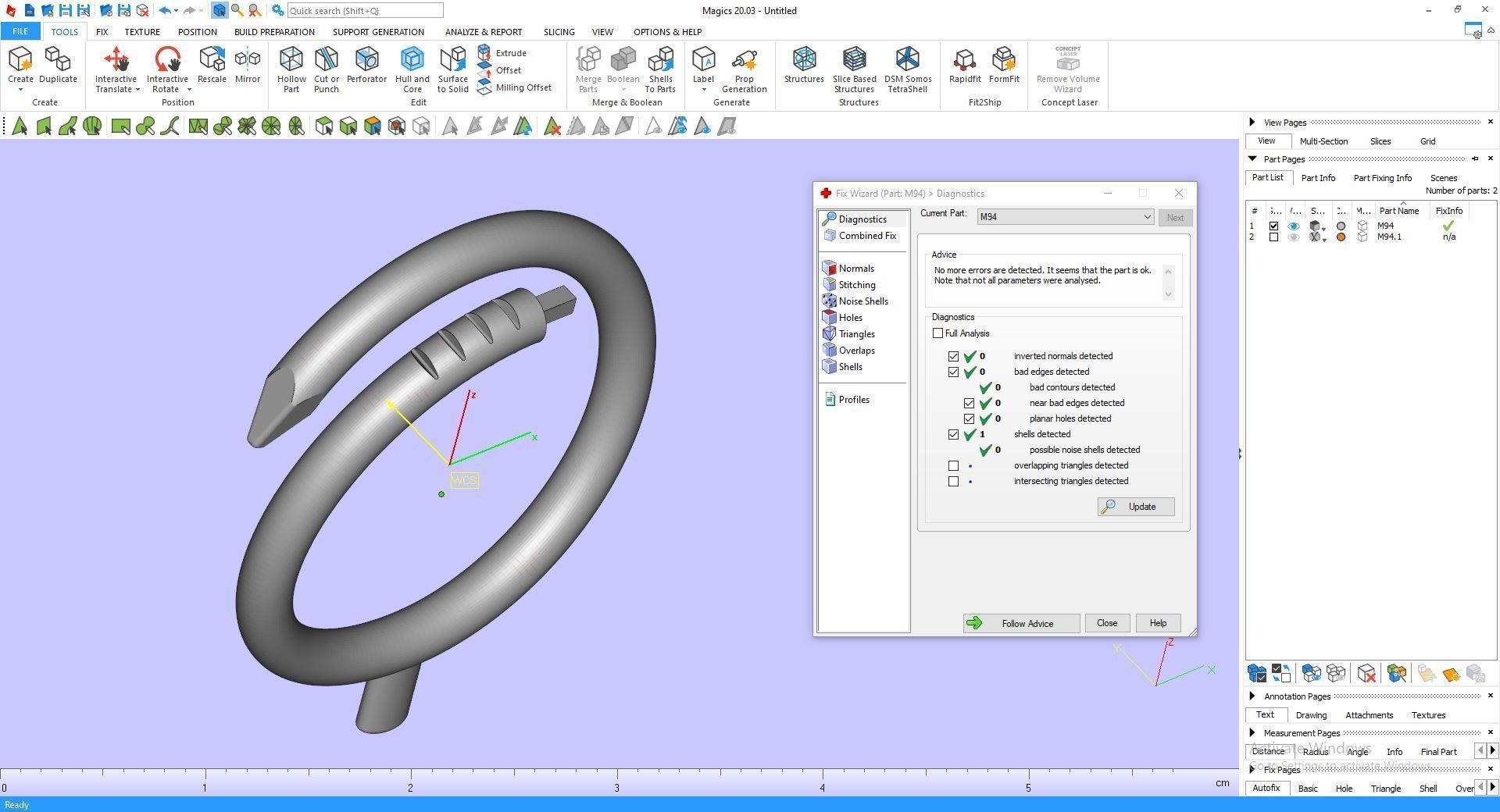 Ring M94 Women ring  Size 11 5 US 3D print model_12
