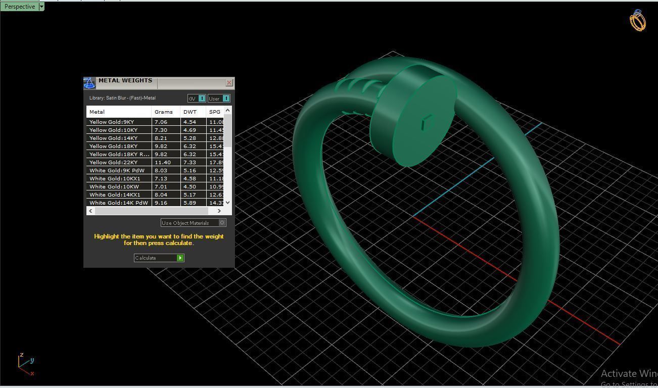 Ring M94 Women ring  Size 11 5 US 3D print model_10