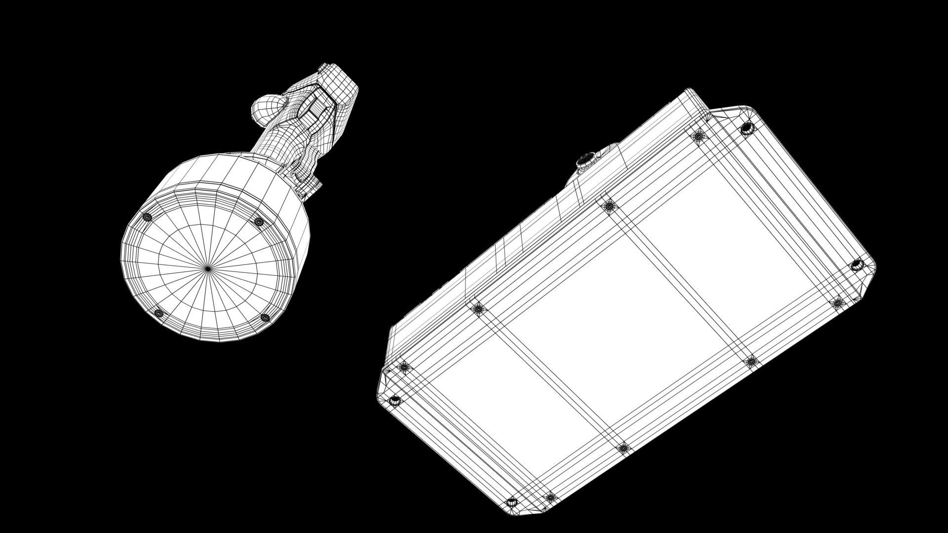 Aircraft control joystick  3D model_29