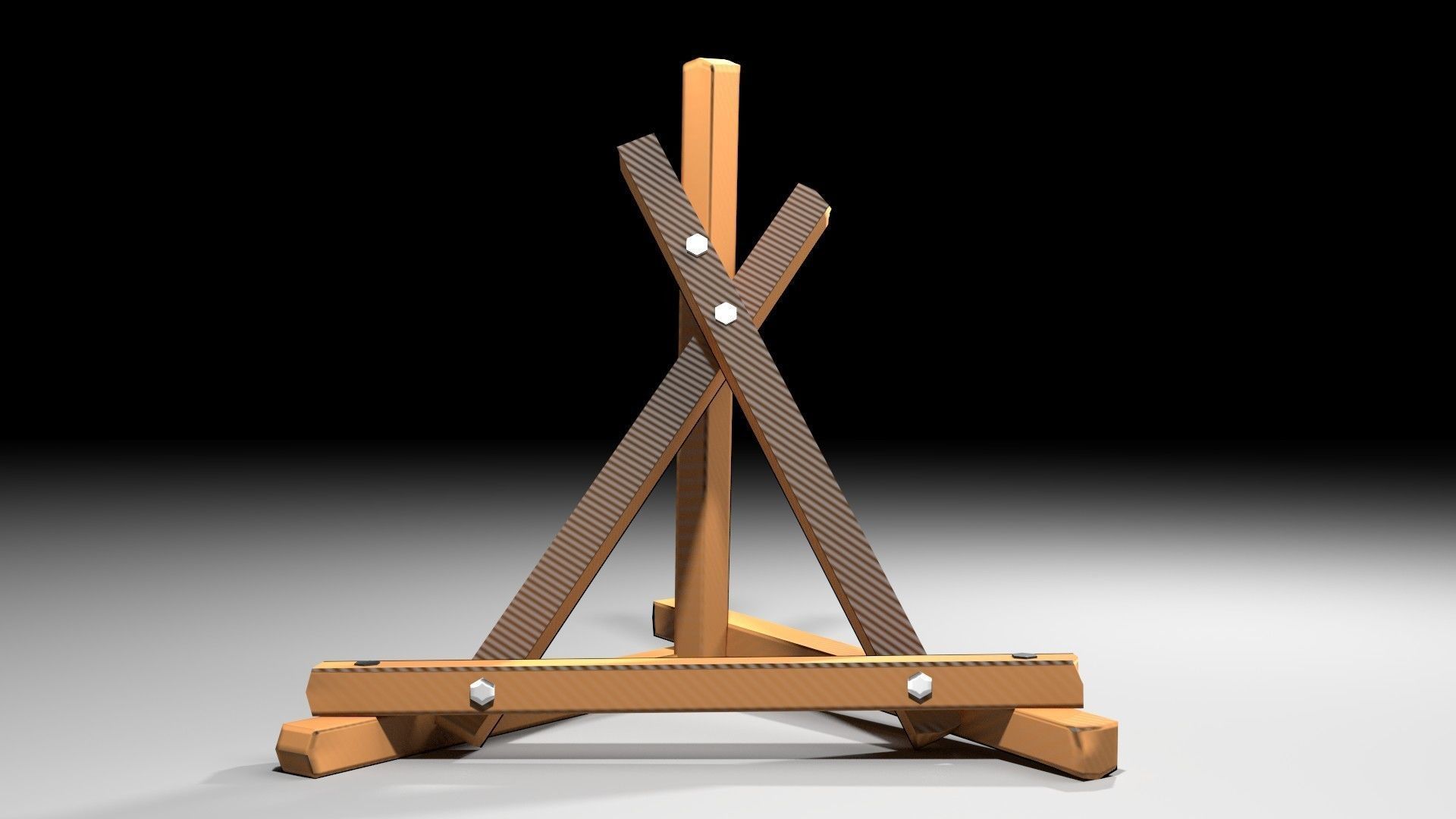 Military Barricade - Pyramid Obstacle 3D model_1