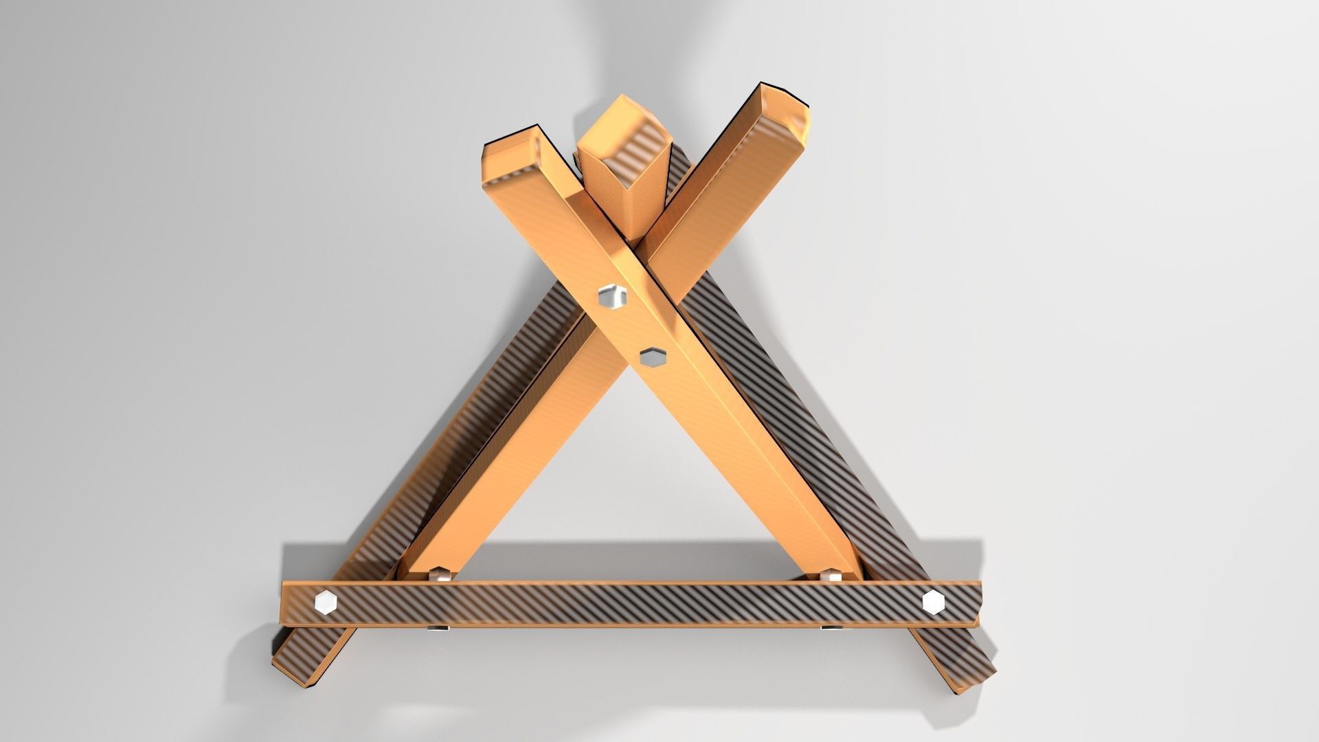 Military Barricade - Pyramid Obstacle 3D model_2