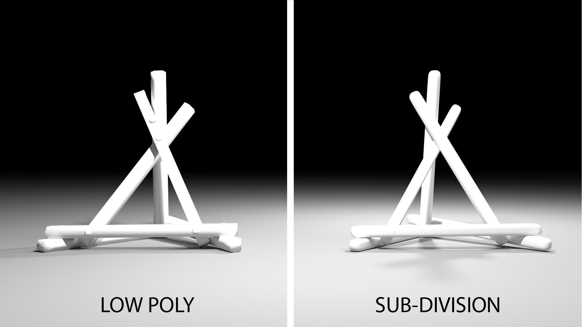 Military Barricade - Pyramid Obstacle 3D model_4