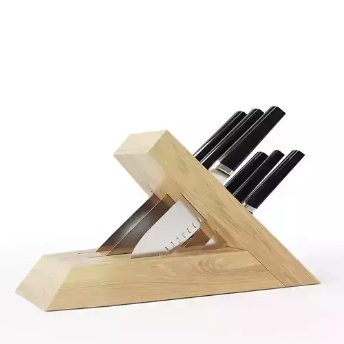 Black 6-Piece Knife Block Set