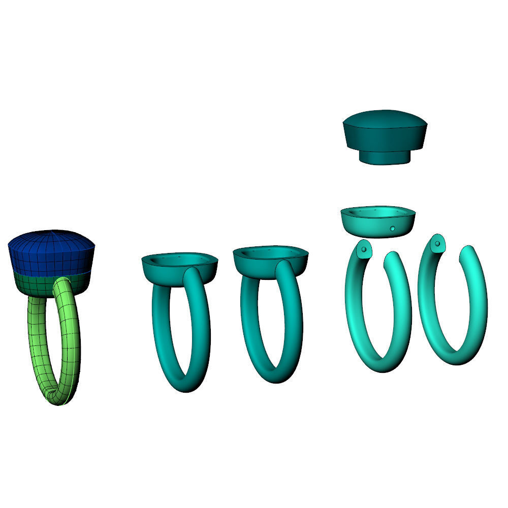 Nudo Maxi Ring 3D print model_10