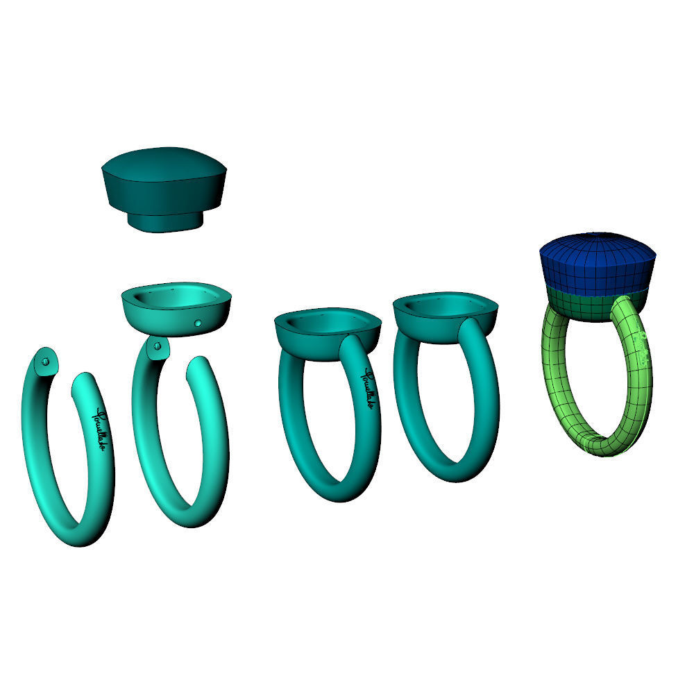 Nudo Maxi Ring 3D print model_13