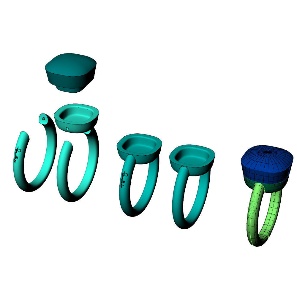 Nudo Maxi Ring 3D print model_9