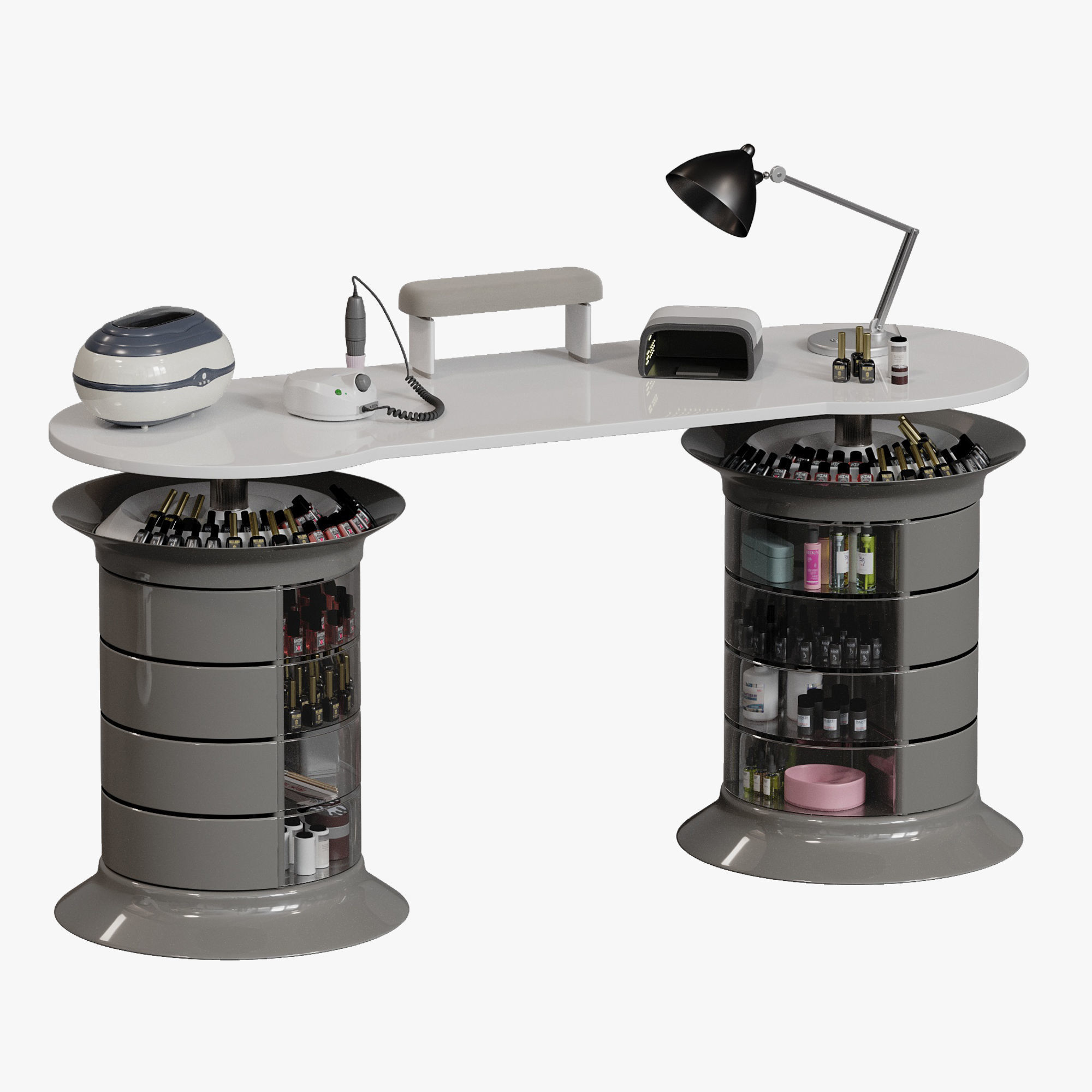 Manicure table Giroco Grande from MADISON Low-poly 3D model_1