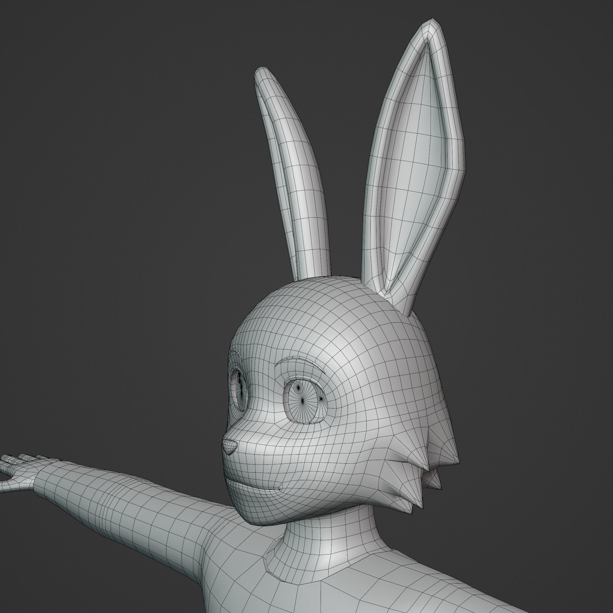 Male Rabbit Oc General Furry Rabbit Male OC 3D model | CGTrader