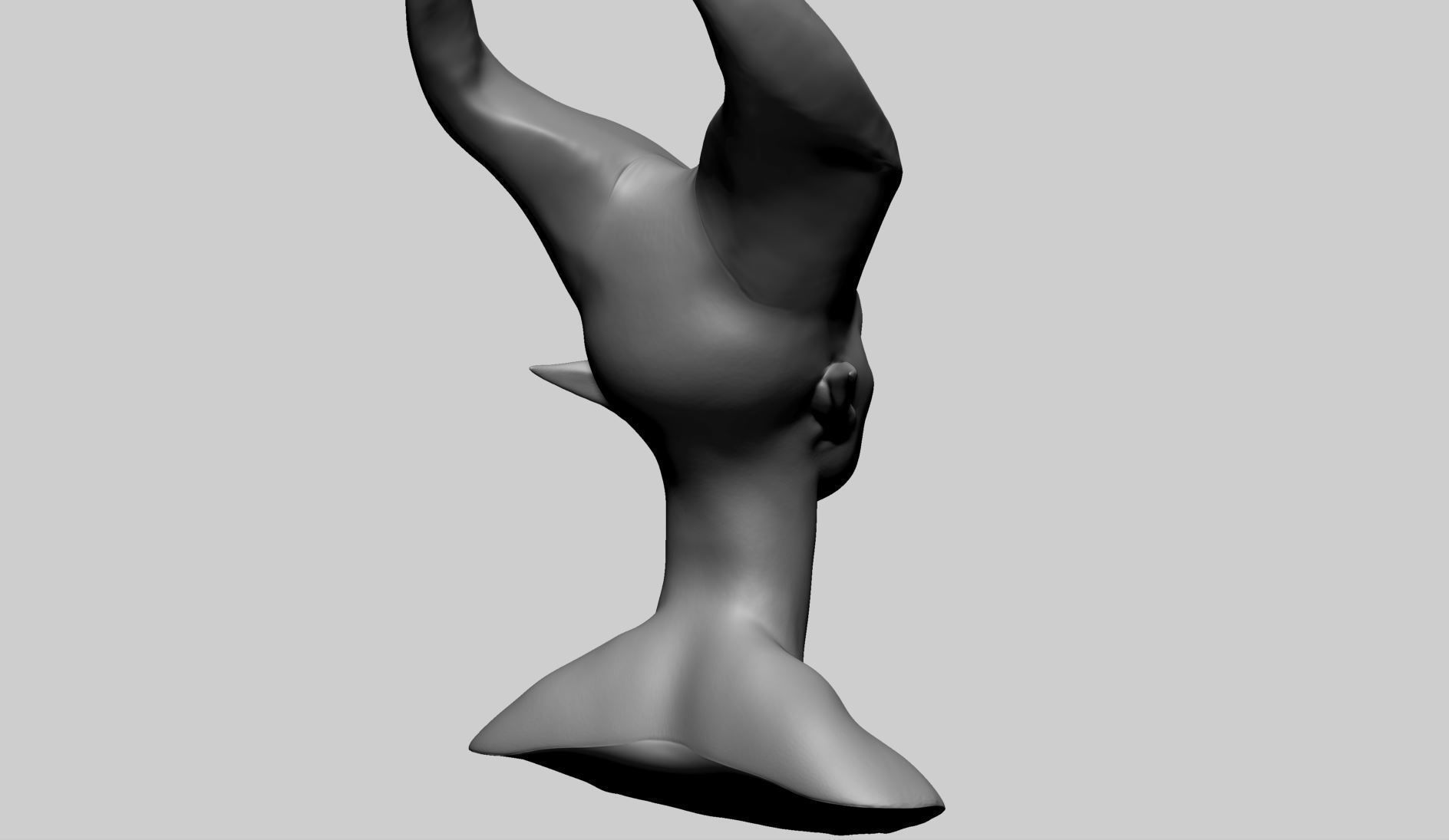 Fantasy Female Head N 3D model_3