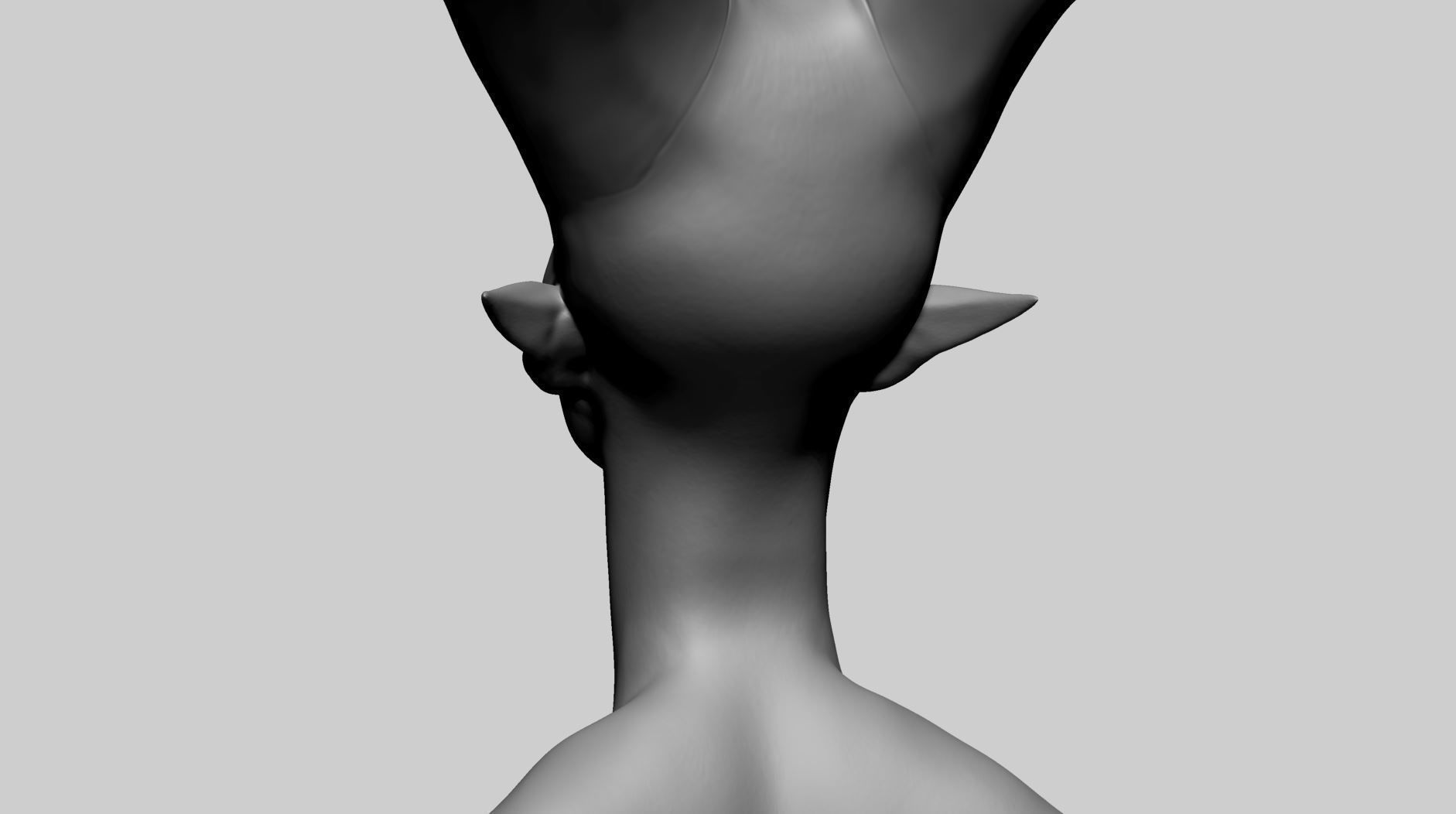 Fantasy Female Head N 3D model_5