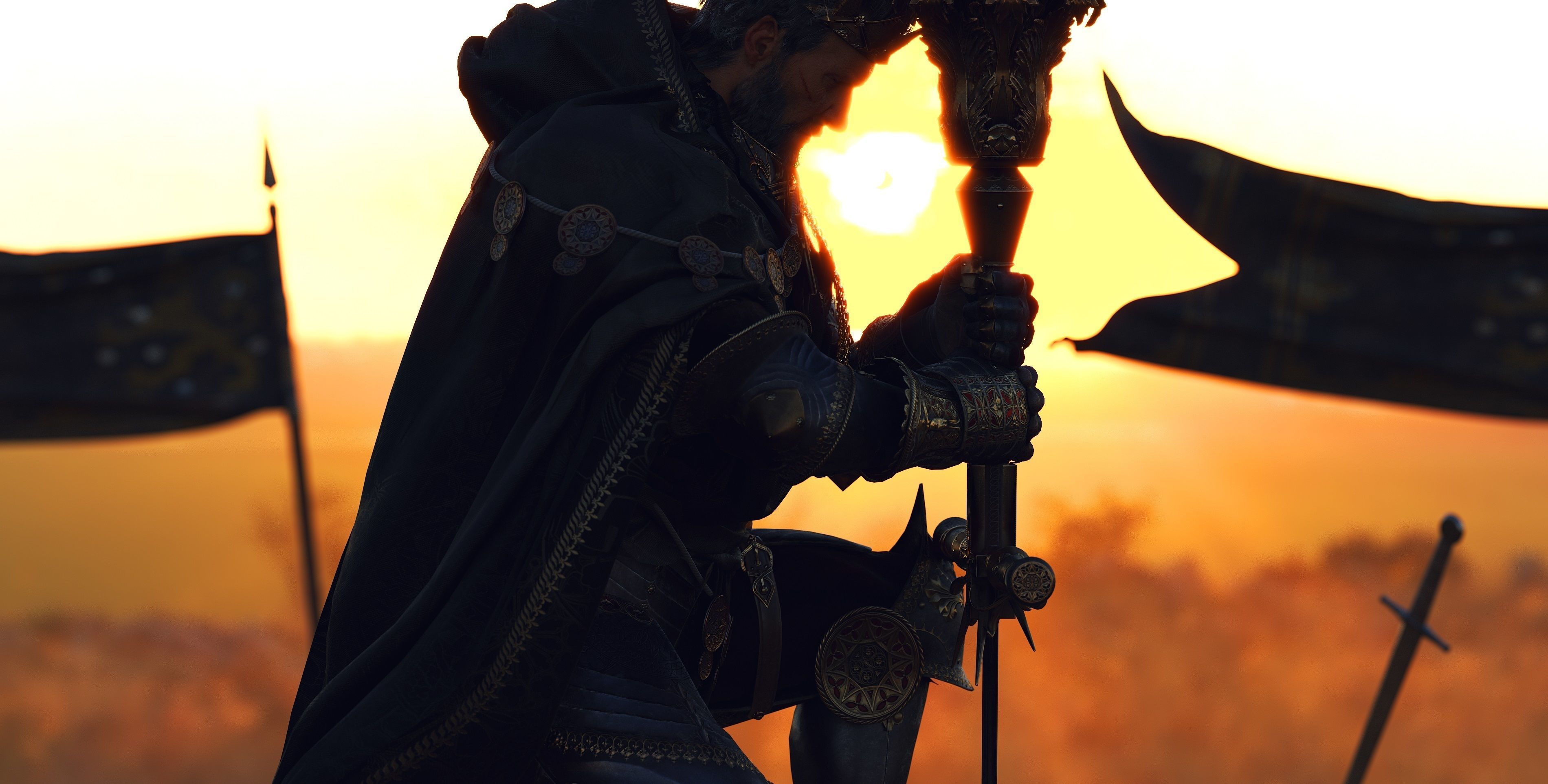 Medieval Knight Low-poly 3D model_5