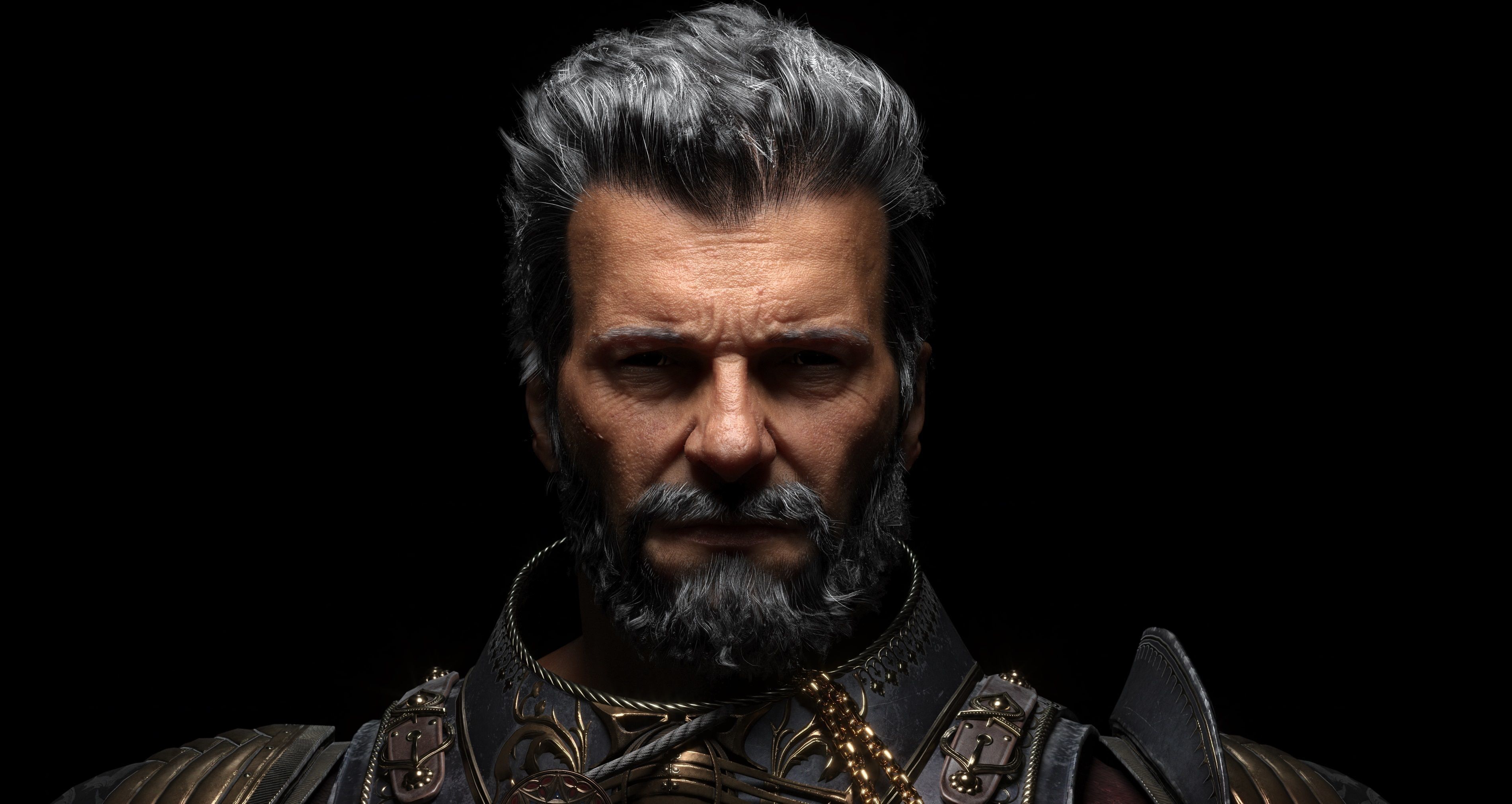 Medieval Knight Low-poly 3D model_2