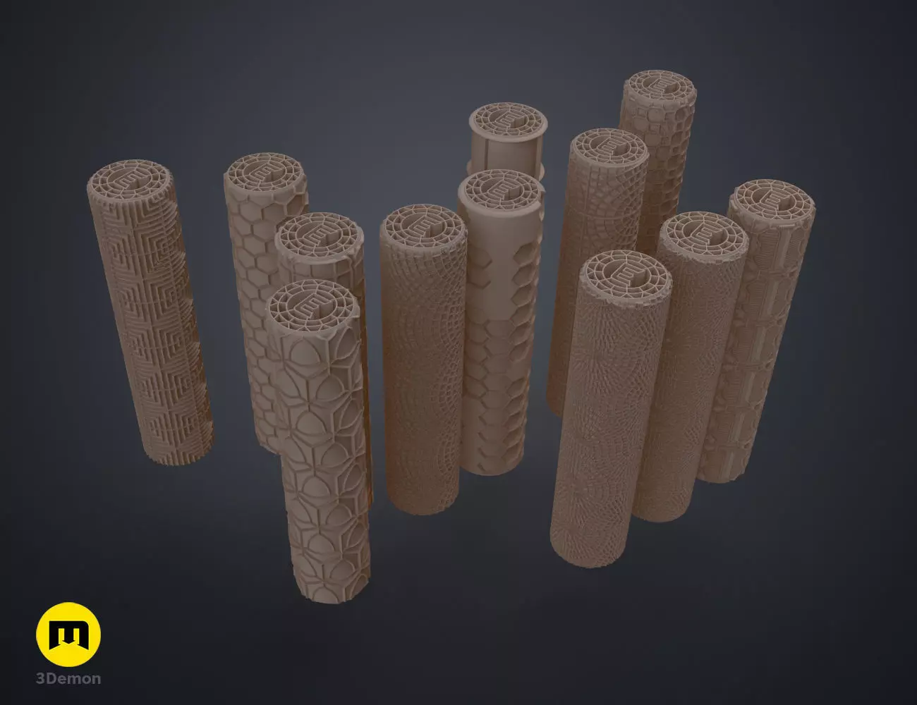 DnD terrain rollers TILES 3D print model_0