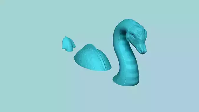 Loch Ness Monster - Creative Decoration - STL Printable 3D print model