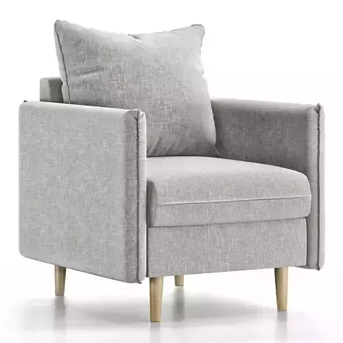 Slipson armchair Low-poly 3D model