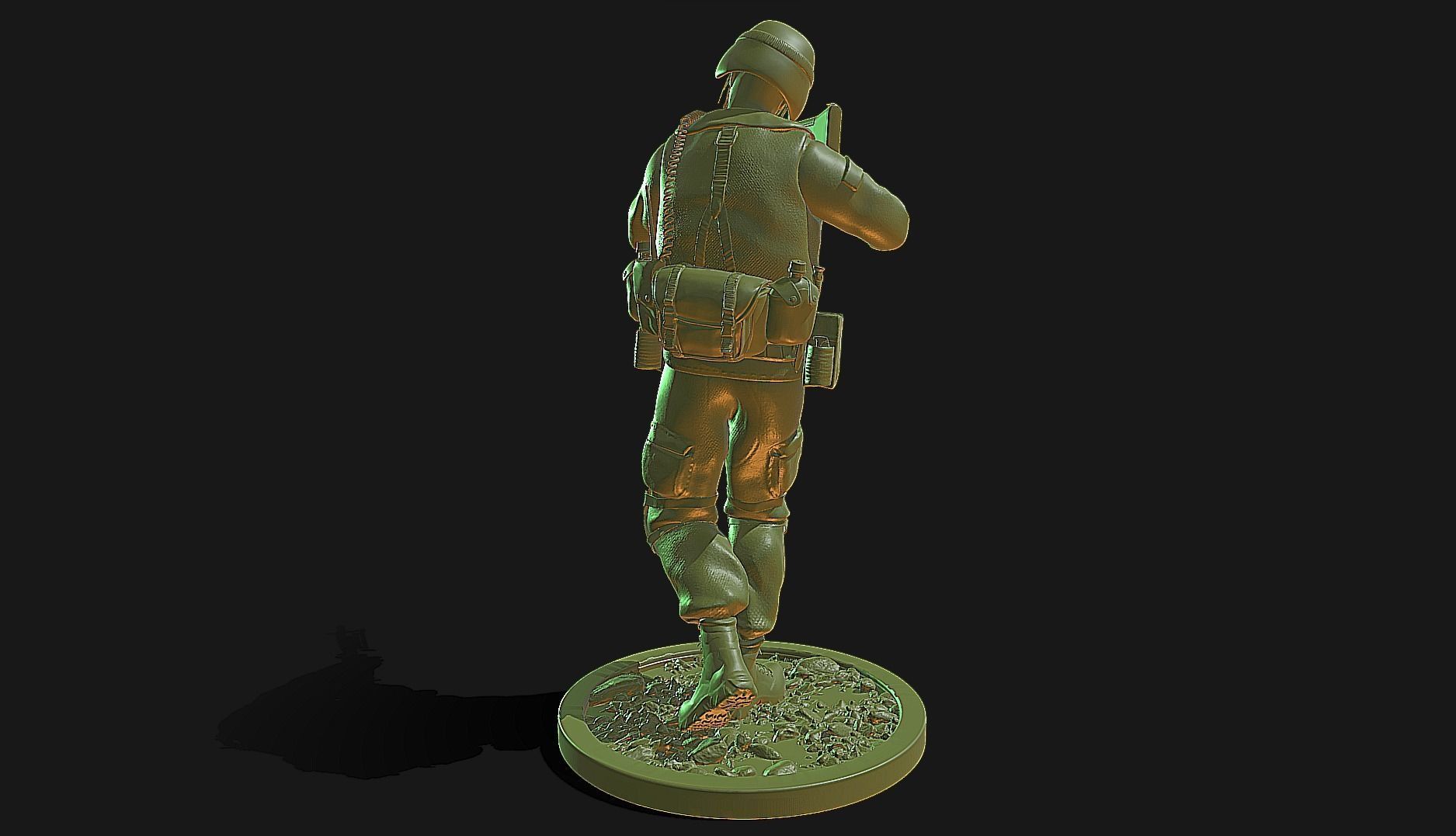 75th Ranger Walking Backwards - US Army 3D print model_4