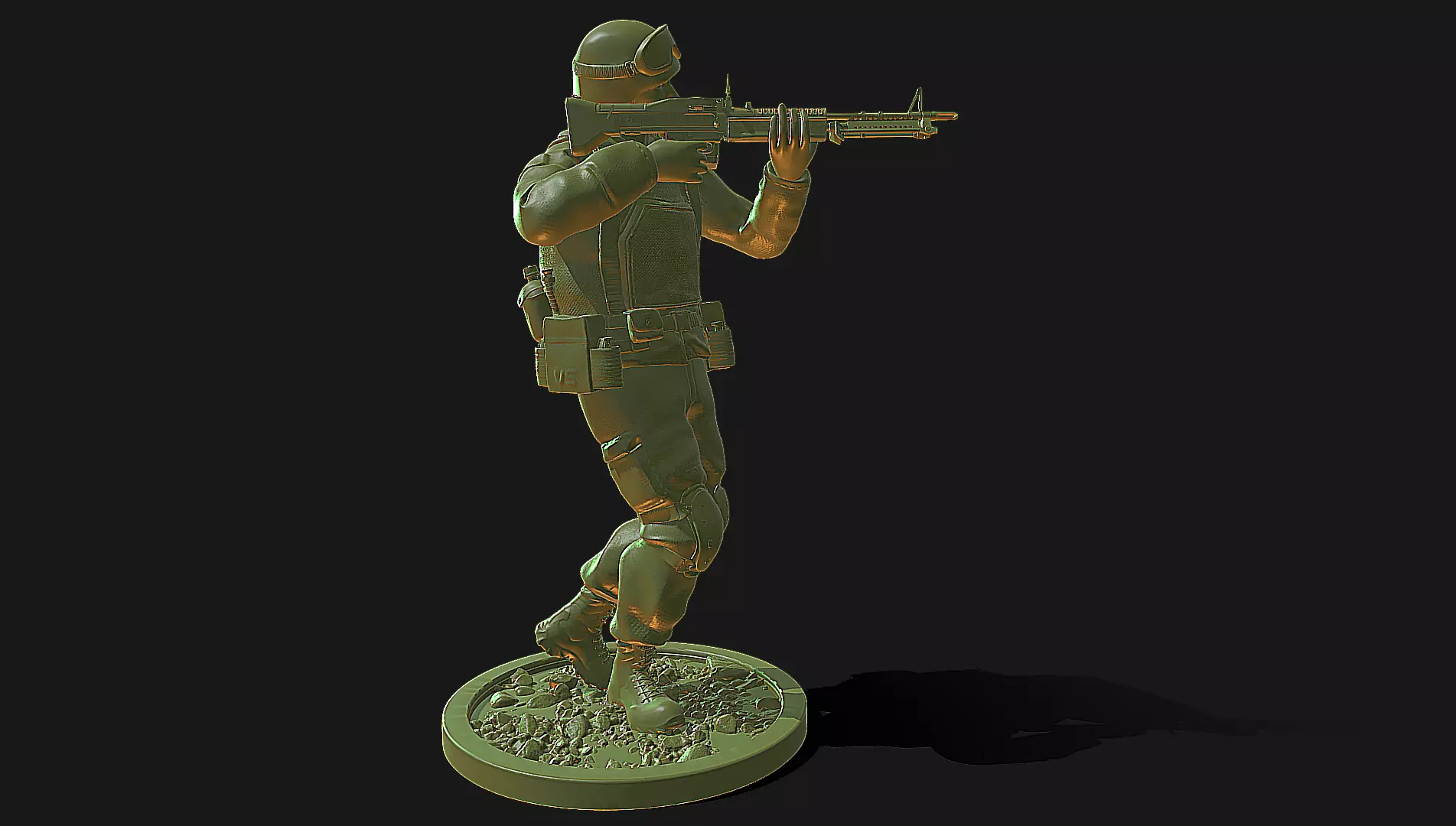 75th Ranger Walking Backwards - US Army 3D print model_0