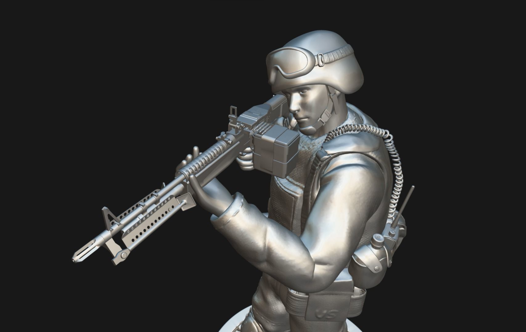 75th Ranger Walking Backwards - US Army 3D print model_10