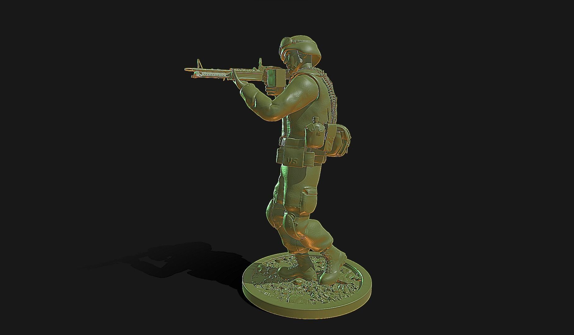 75th Ranger Walking Backwards - US Army 3D print model_6