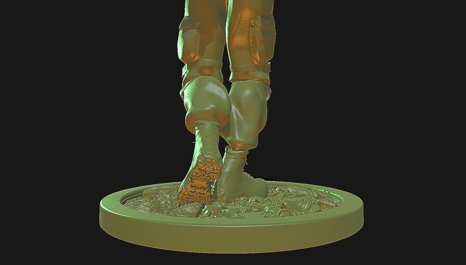 75th Ranger Walking Backwards - US Army 3D print model_5