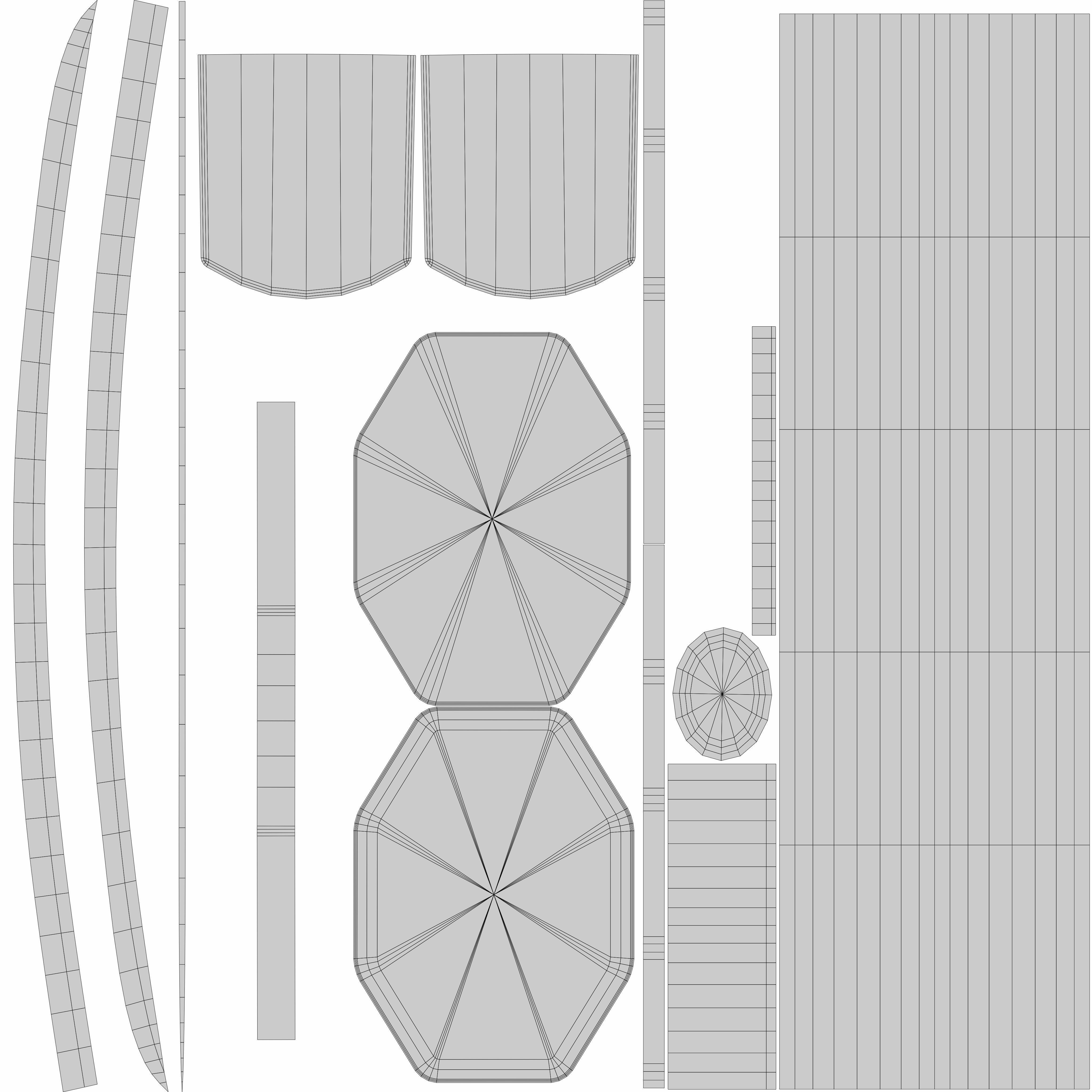 Odachi samurai sword 3D model_13