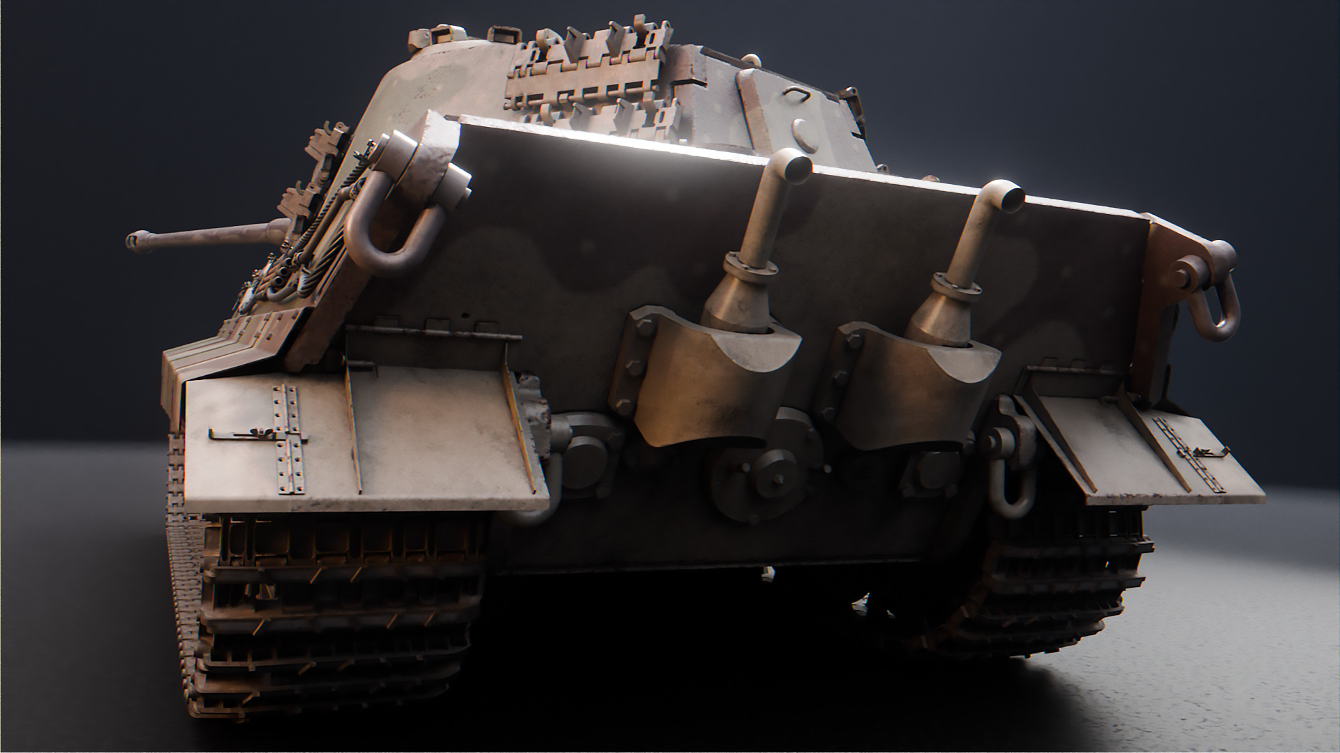 Panzer VI Tiger II German Heavy Tank 3D model_6