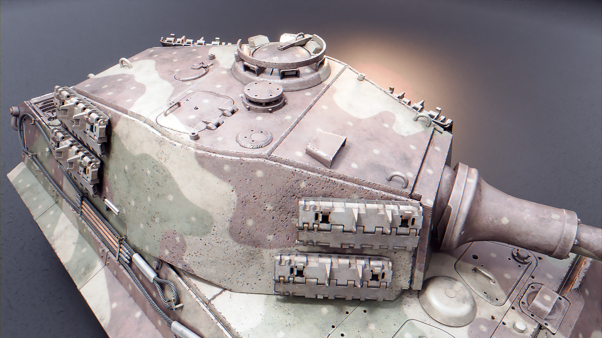 Panzer VI Tiger II German Heavy Tank 3D model_7
