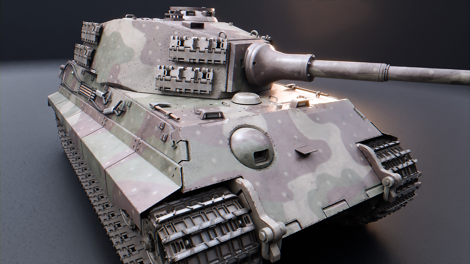 Panzer VI Tiger II German Heavy Tank 3D model_8