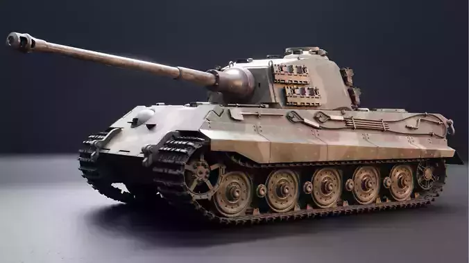 Panzer VI Tiger II German Heavy Tank 3D model