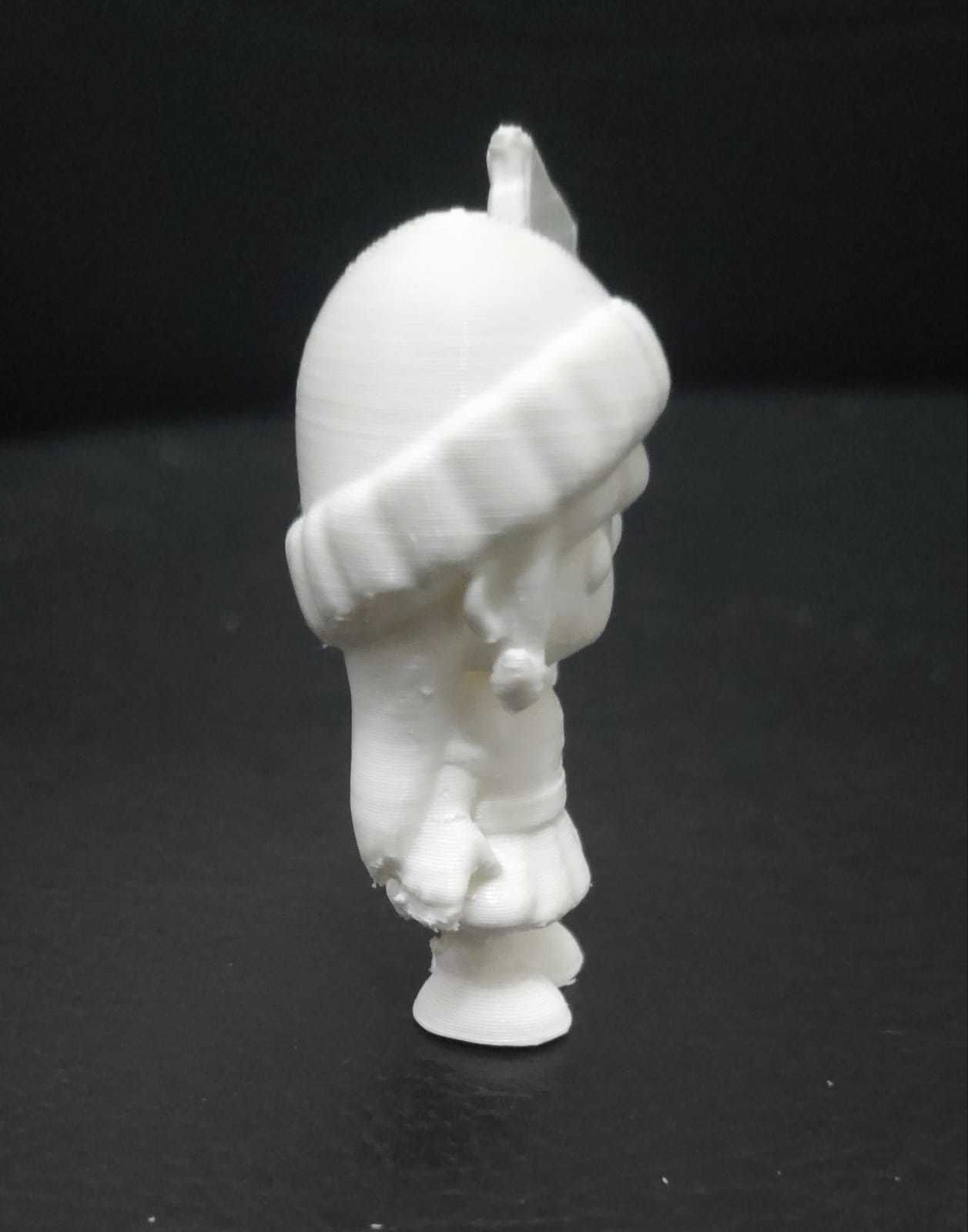 Girl Holding Sign 3D print model_6