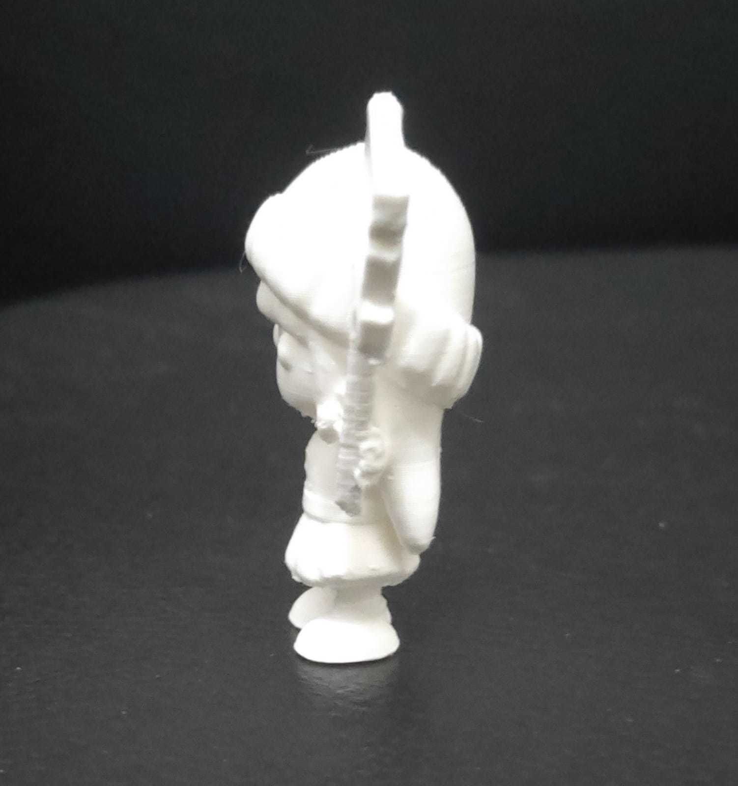 Girl Holding Sign 3D print model_8