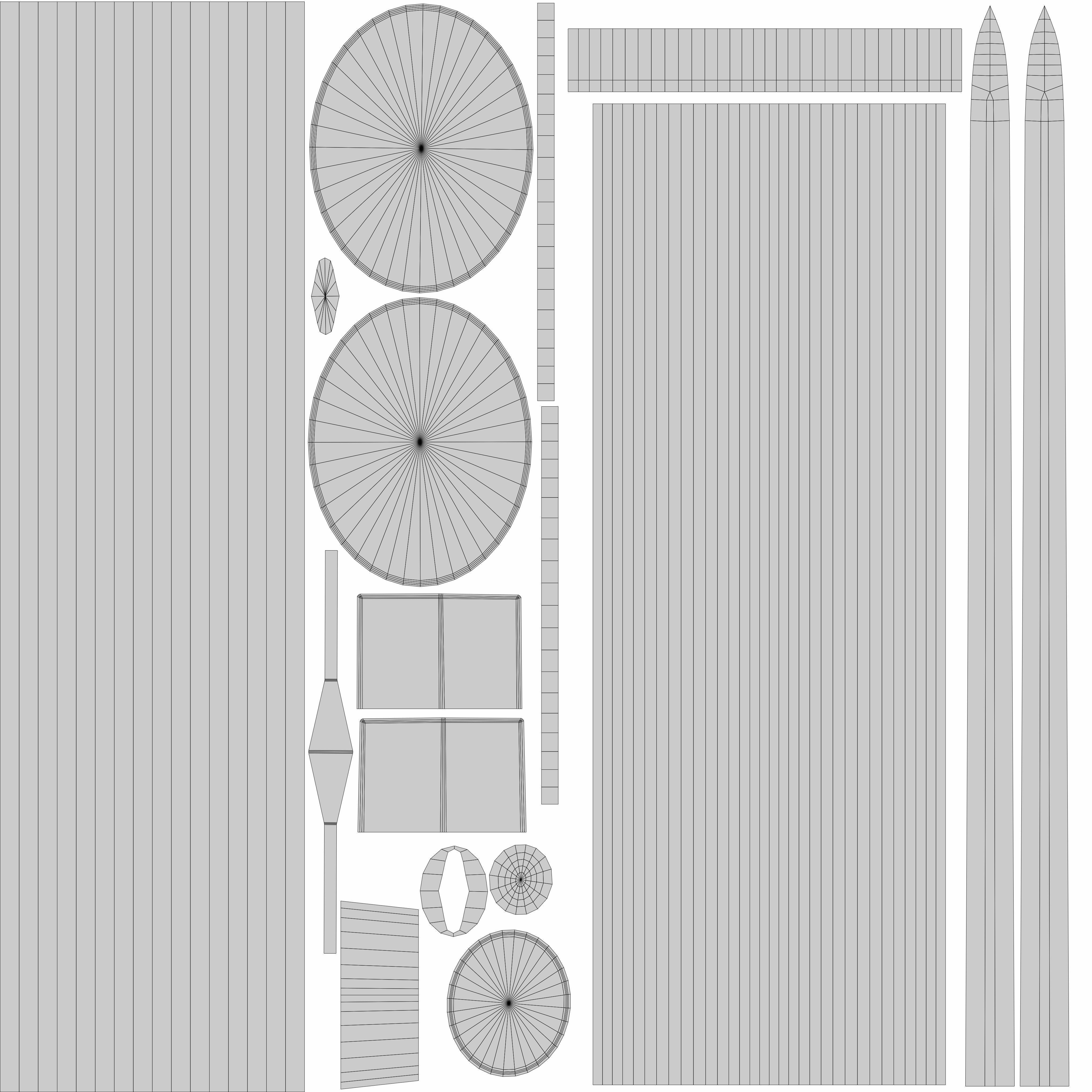 Tsurugi sword Low-poly 3D model_9