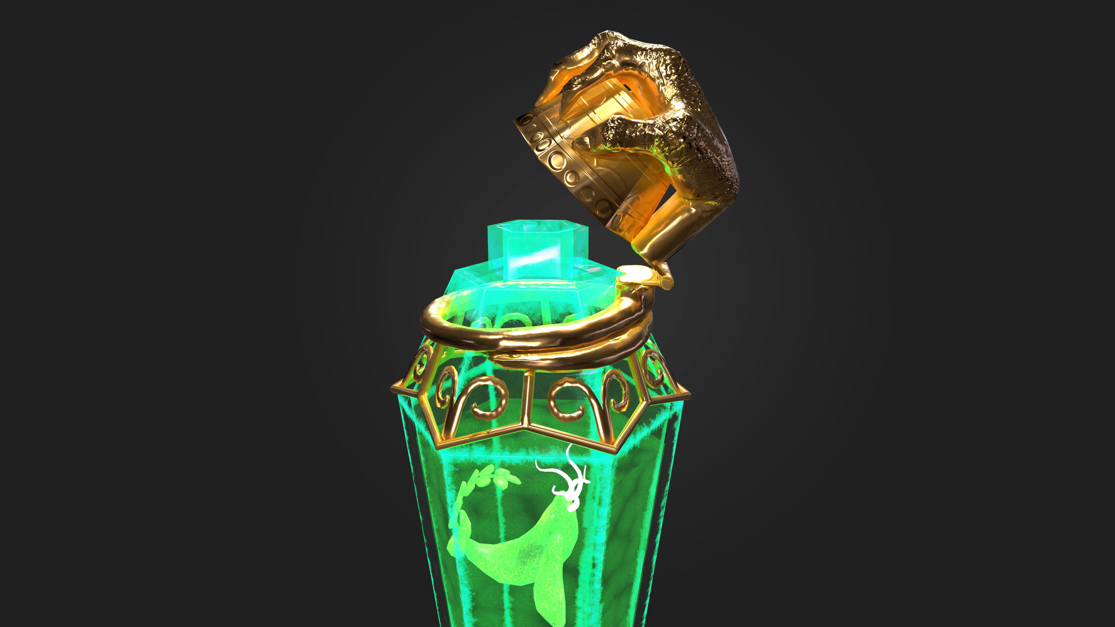 Magic Poison Game Asset for Mobile games Low-poly 3D model_4