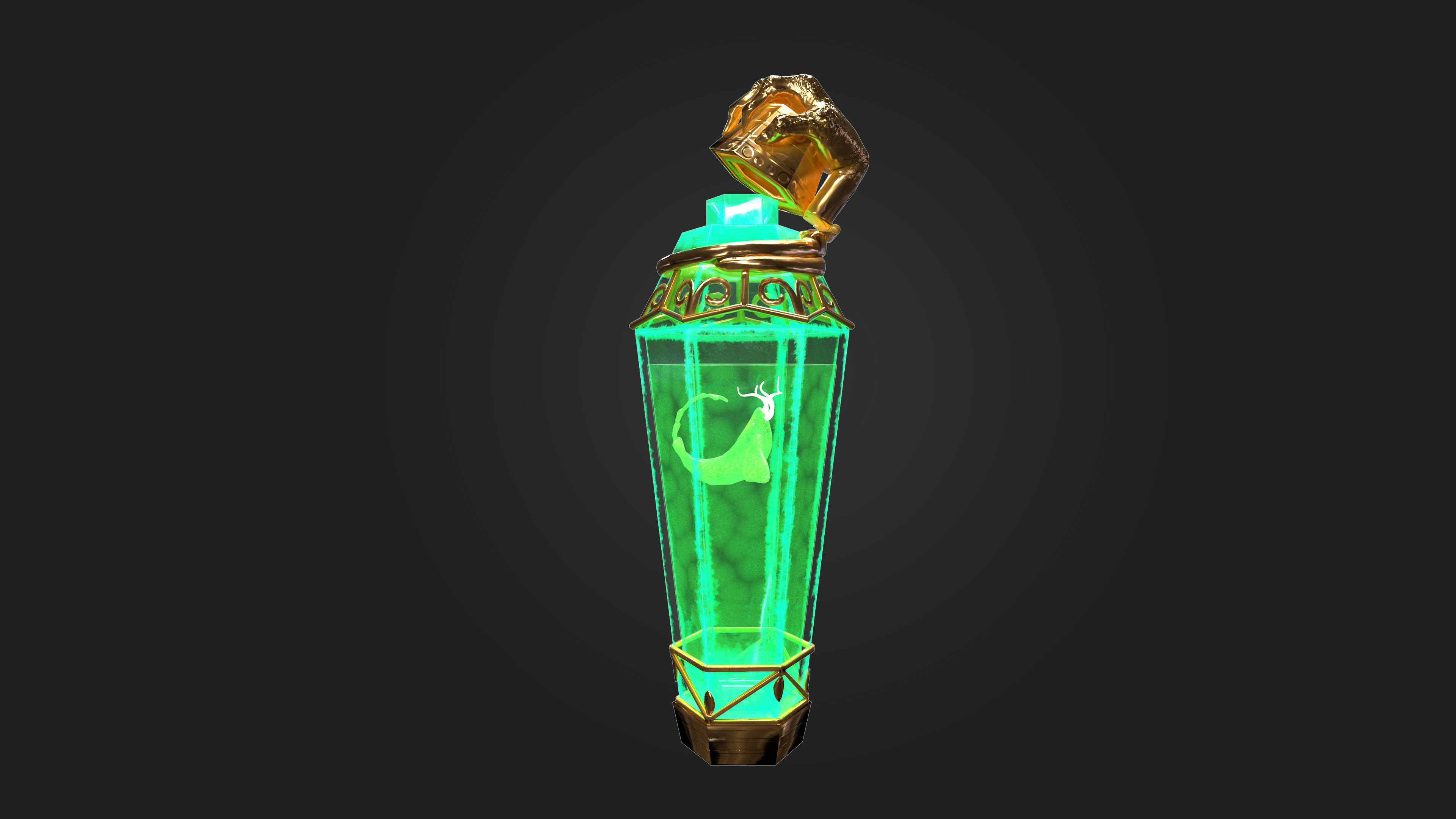 Magic Poison Game Asset for Mobile games Low-poly 3D model_8