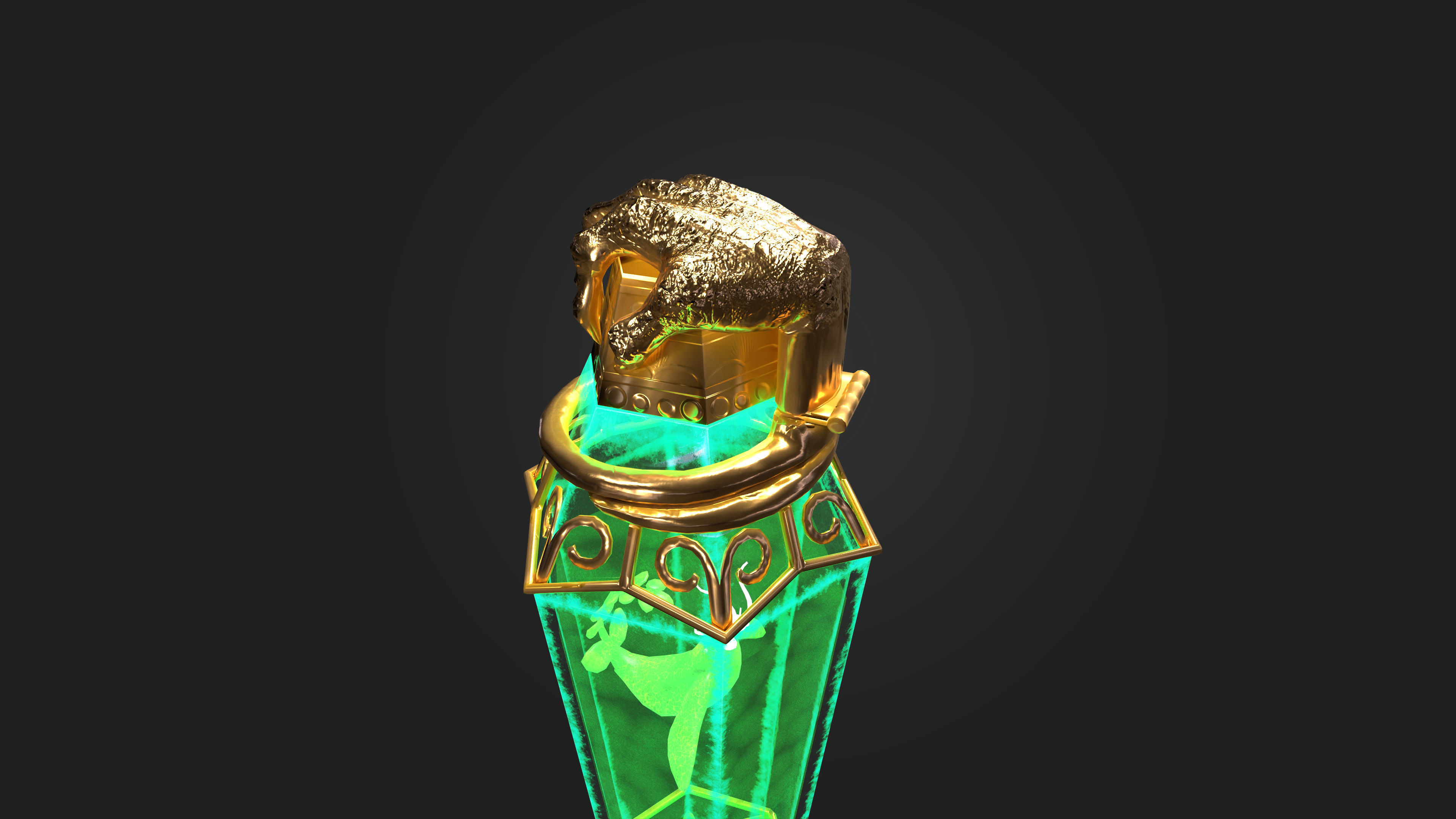 Magic Poison Game Asset for Mobile games Low-poly 3D model_3