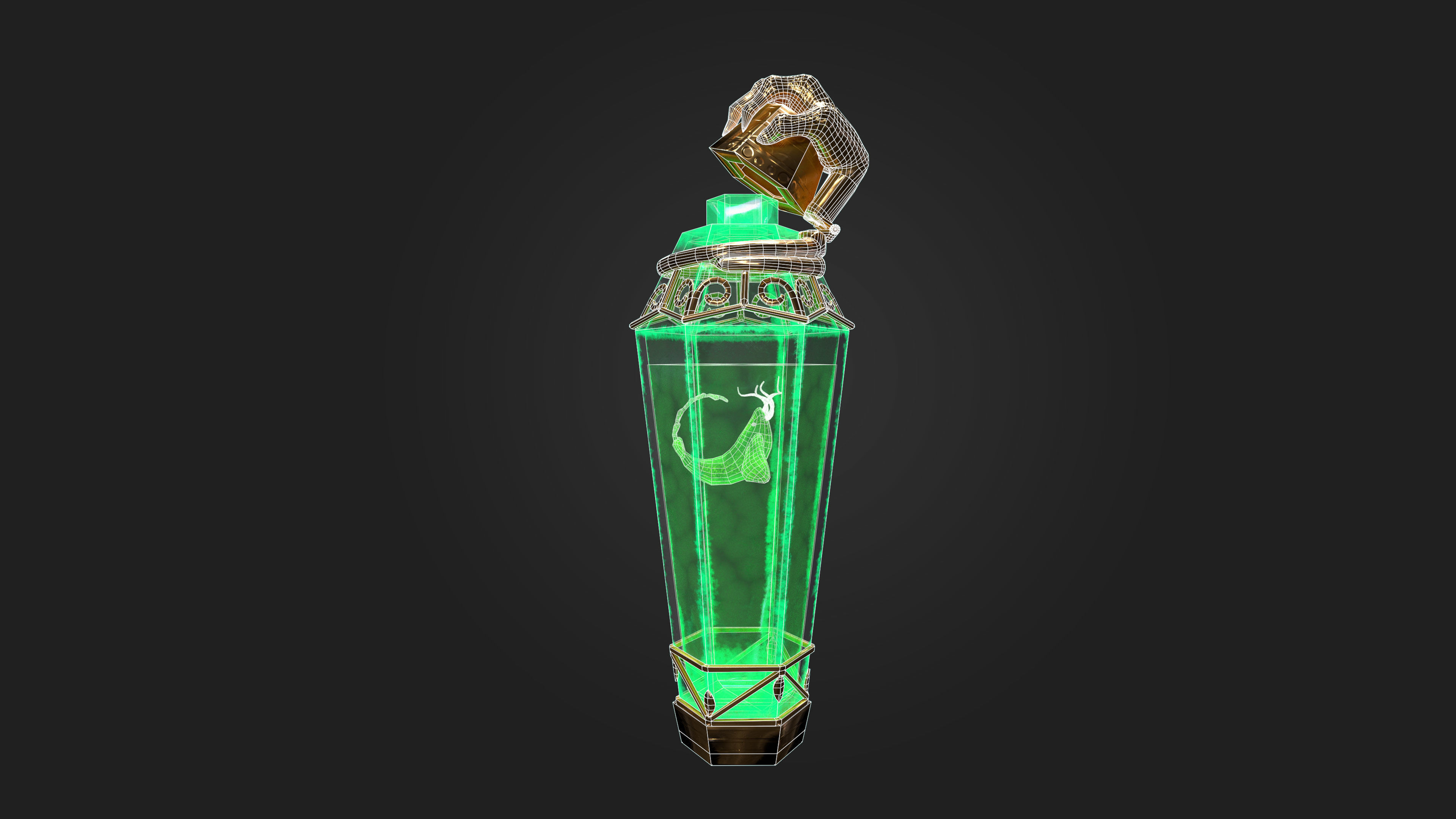 Magic Poison Game Asset for Mobile games Low-poly 3D model_9