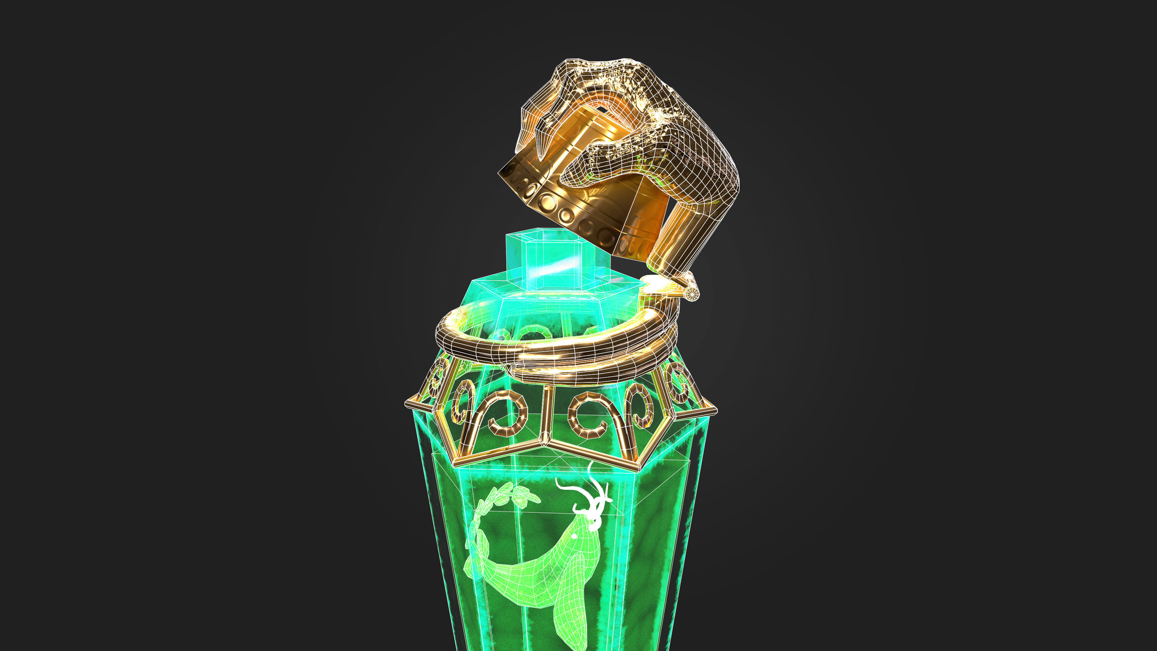 Magic Poison Game Asset for Mobile games Low-poly 3D model_6