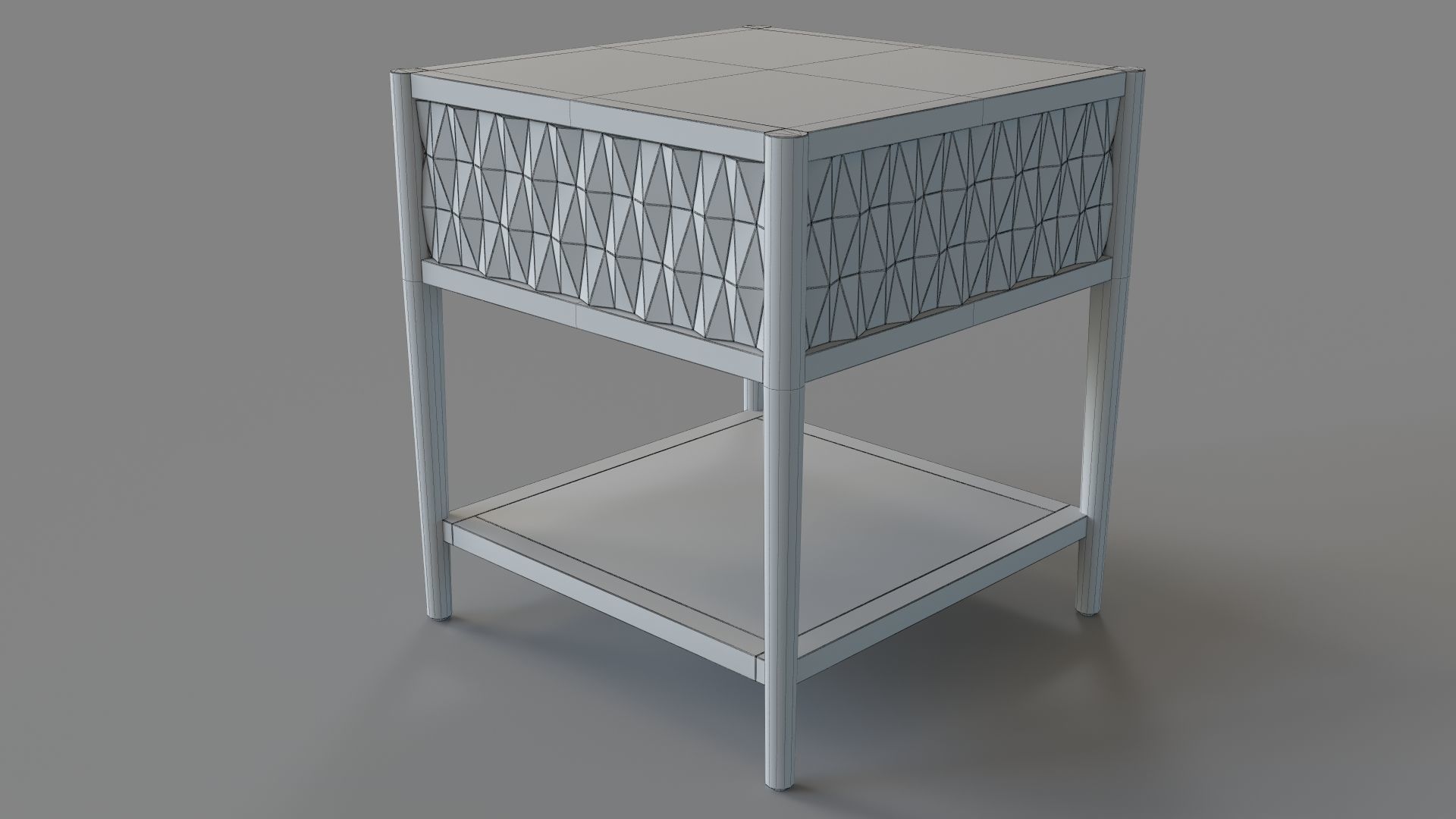 Kerf Side Table Brown 3D model_5