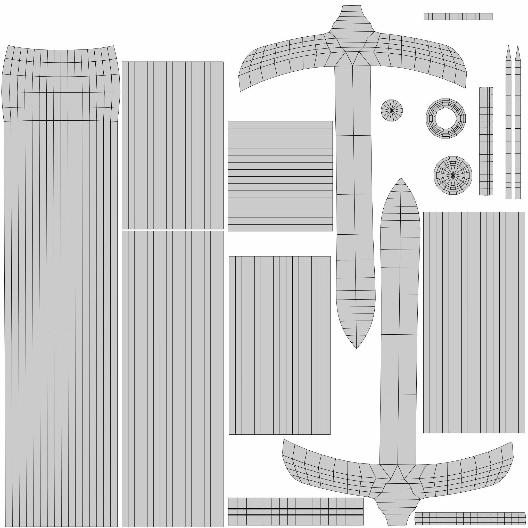 Yari spear Low-poly 3D model_8