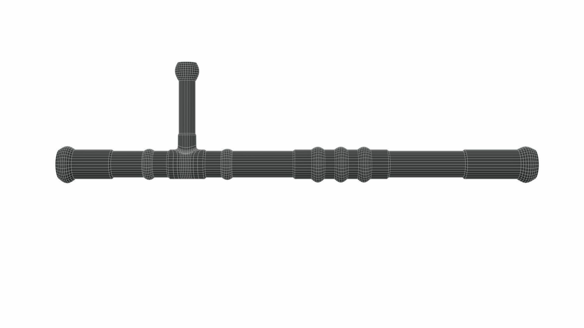 Japanese weapon set Low-poly 3D model_30