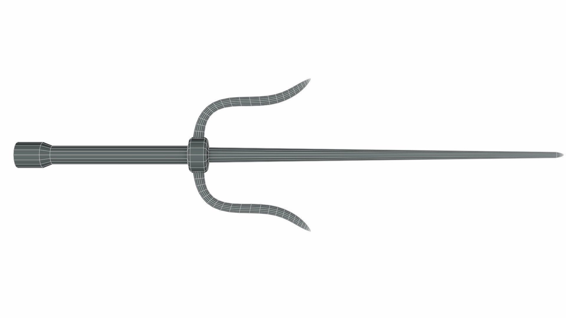 Japanese weapon set Low-poly 3D model_24