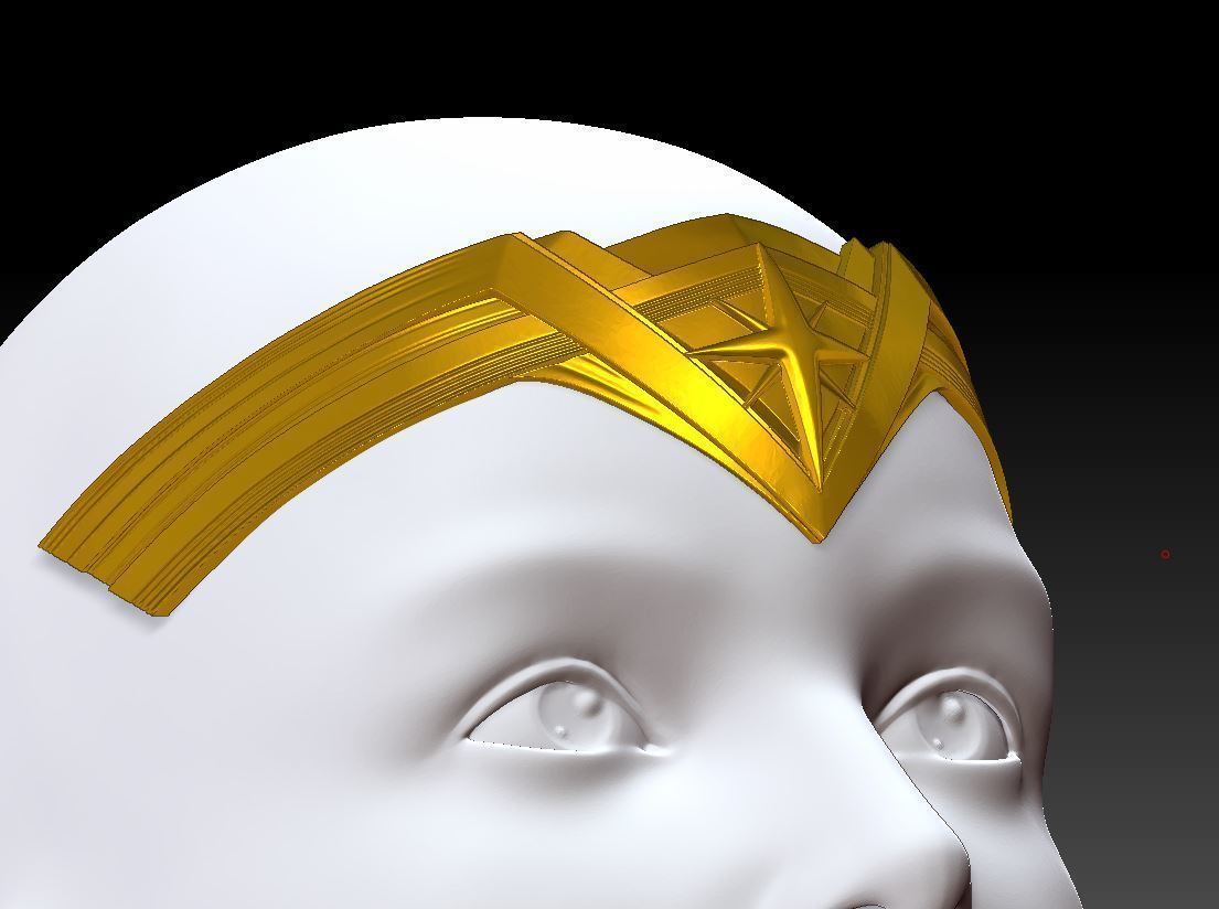 WONDER WOMAN GAL GADOT DCU TIARA CROWN INSPIRED 3D print model_4
