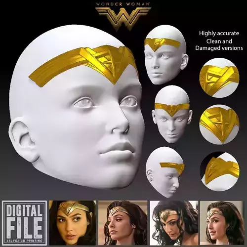 WONDER WOMAN GAL GADOT DCU TIARA CROWN INSPIRED