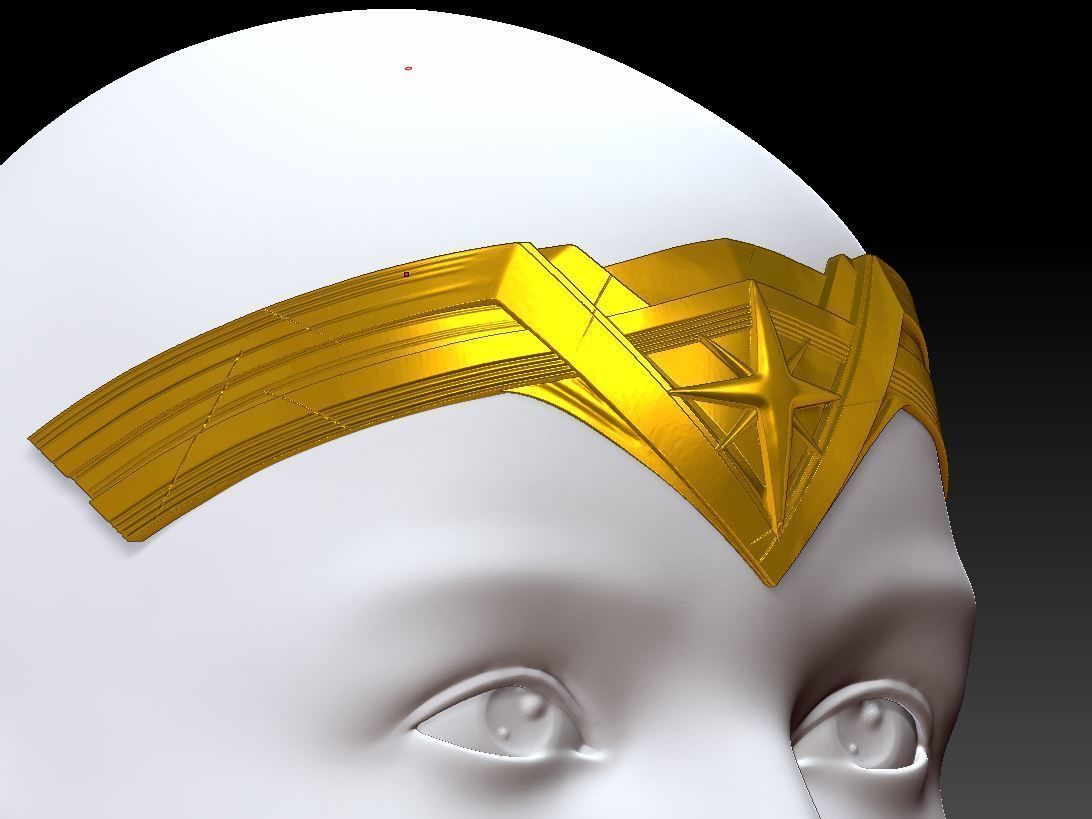 WONDER WOMAN GAL GADOT DCU TIARA CROWN INSPIRED 3D print model_6